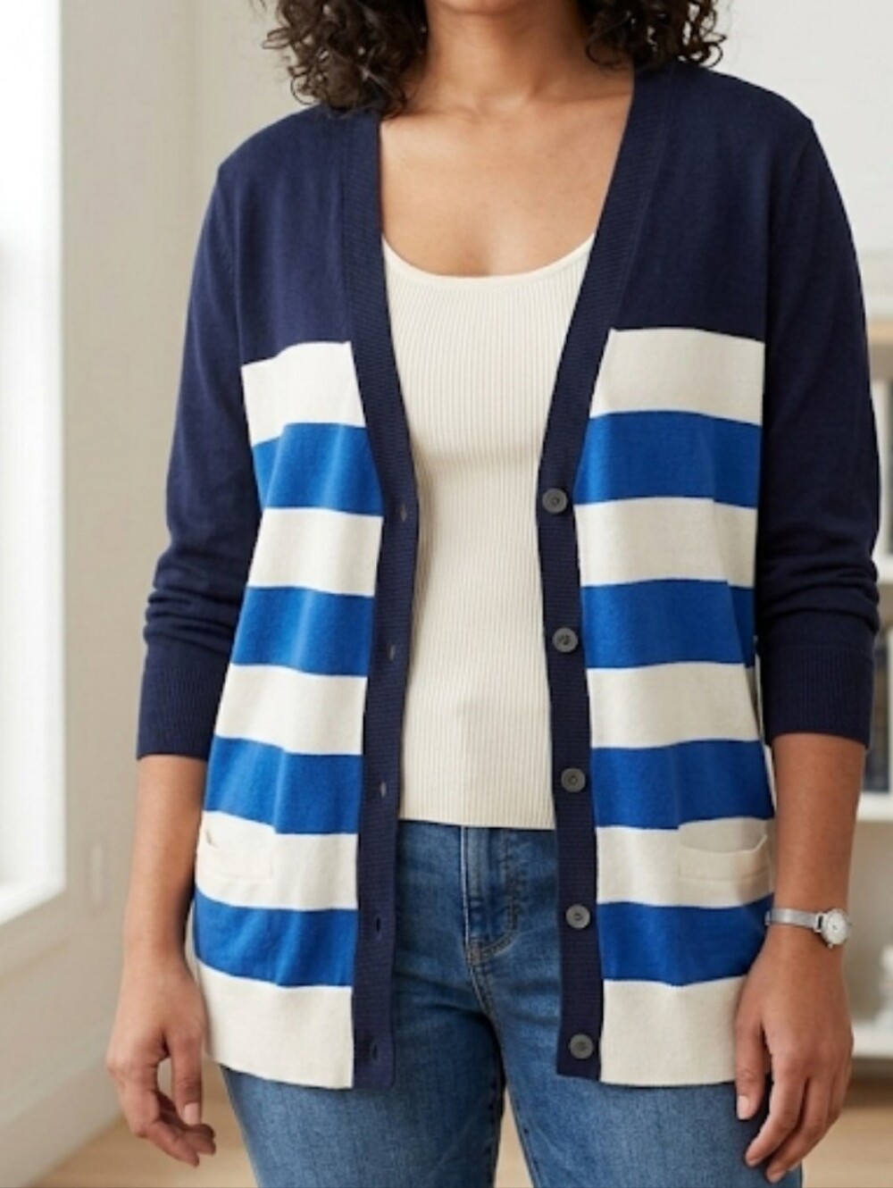 Gap striped cardigan